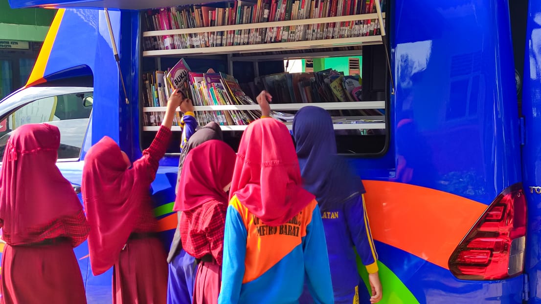 Menjelang Libur Sekolah, Pusling Tetap Disambut Antusias di SDN 4 Metro Selatan