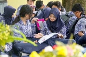 Dispusarda Kota Metro Gelar Perpustakaan Keliling di Dua Sekolah