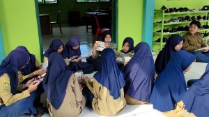 Dinas Perpustakaan dan Kearsipan Kota Metro Gelar Layanan Pusling di SMP Muhammadiyah 4