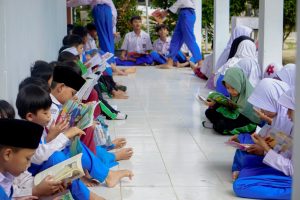Perpustakaan Keliling Hadir di SDS Tumaninah Yasin Metro, Tingkatkan Semangat Literasi Siswa